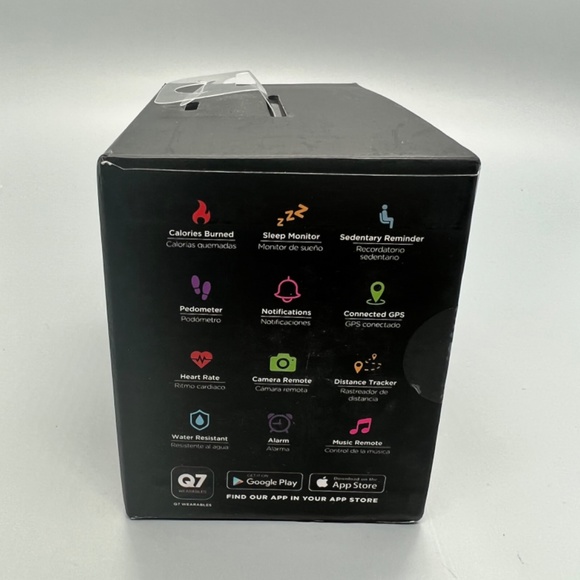 Q9 Smartwatch Gold With Gray & Pink Interchangeable Straps - Picture 2 of 5